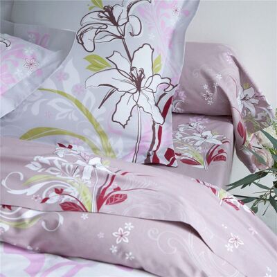 Becquet Drap-housse à fleurs de lys 140 x 190 cm unisex - Publicité Becquet Drap-housse à fleurs de lys 140 x 190 cm unisex - Publicité