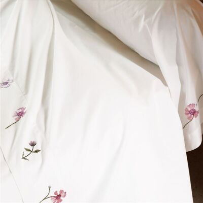 Becquet Drap plat en percale de coton DR.LORENZA - Blanc 270 x 300 cm unisex - Publicité Becquet Drap plat en percale de coton DR.LORENZA - Blanc 270 x 300 cm unisex - Publicité