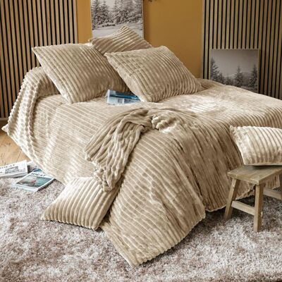 Becquet Jeté de lit en polyester écru - TENDRESSE 230 x 250 cm unisex - Publicité Becquet Jeté de lit en polyester écru - TENDRESSE 230 x 250 cm unisex - Publicité
