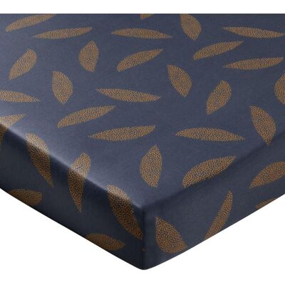 Becquet Drap housse en satin de coton bleu marine - AUGUSTIN 140 x 190 cm unisex - Publicité Becquet Drap housse en satin de coton bleu marine - AUGUSTIN 140 x 190 cm unisex - Publicité