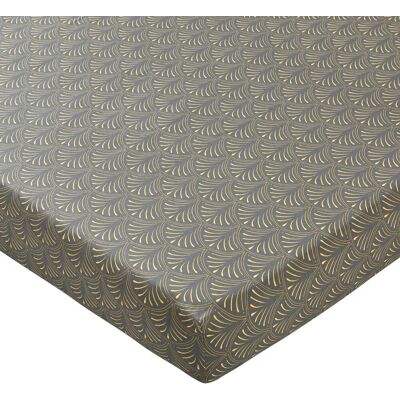 Becquet Drap-housse en coton gris - BALTIA 160 x 200 cm unisex - Publicité Becquet Drap-housse en coton gris - BALTIA 160 x 200 cm unisex - Publicité