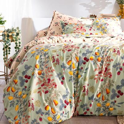 Becquet Drap plat en percale de coton CROQUER - multicolore 240 x 300 cm unisex - Publicité Becquet Drap plat en percale de coton CROQUER - multicolore 240 x 300 cm unisex - Publicité