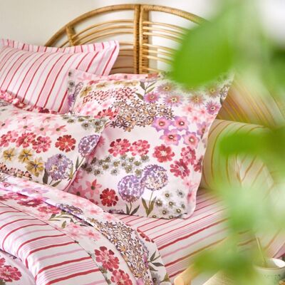 Becquet Drap plat percale de coton GAIETE D'ETE - rose 180 x 290 cm unisex - Publicité Becquet Drap plat percale de coton GAIETE D'ETE - rose 180 x 290 cm unisex - Publicité