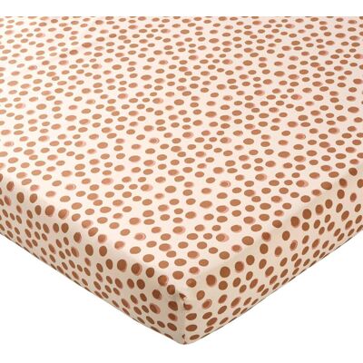 Becquet Drap-housse en percale de coton écru à motif pois- GILI 160 x 200 cm unisex - Publicité Becquet Drap-housse en percale de coton écru à motif pois- GILI 160 x 200 cm unisex - Publicité