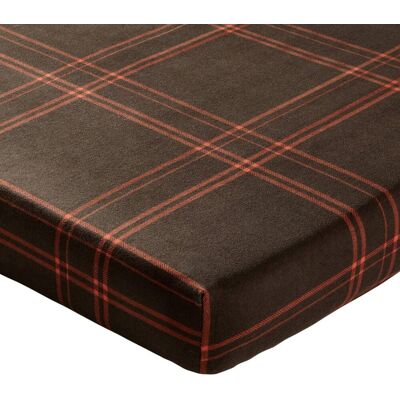 Becquet Drap-housse en flanelle marron à carreaux - KILT 140 x 190 cm unisex - Publicité Becquet Drap-housse en flanelle marron à carreaux - KILT 140 x 190 cm unisex - Publicité