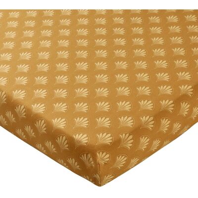 Becquet Drap housse motif fleurs et paons DR. MAGNIFIQUE-jaune 160 x 200 cm unisex - Publicité Becquet Drap housse motif fleurs et paons DR. MAGNIFIQUE-jaune 160 x 200 cm unisex - Publicité