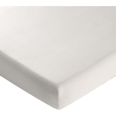 Becquet Drap housse FLANELLE UNI - Blanc Craie 160 x 200 cm unisex - Publicité Becquet Drap housse FLANELLE UNI - Blanc Craie 160 x 200 cm unisex - Publicité