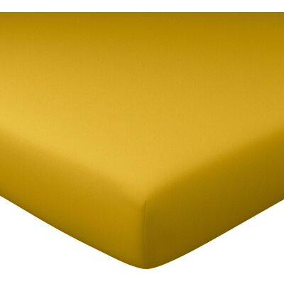 Becquet Drap housse grands bonnet 32 cm en flanelle LAUREAT-moutarde 180 x 200 cm unisex - Publicité Becquet Drap housse grands bonnet 32 cm en flanelle LAUREAT-moutarde 180 x 200 cm unisex - Publicité