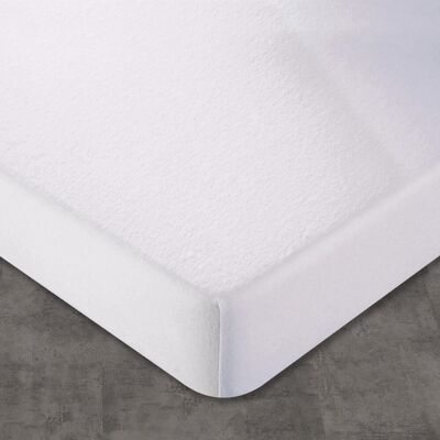 Becquet Protège-matelas molleton blanc imperméable standard - HOUSSE MOLLE 90 x 200 cm unisex - Publicité Becquet Protège-matelas molleton blanc imperméable standard - HOUSSE MOLLE 90 x 200 cm unisex - Publicité
