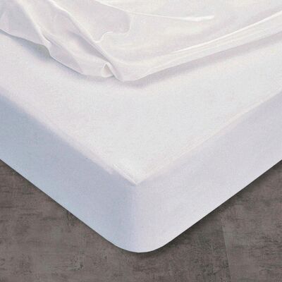 Becquet Protège-matelas blanc uni imperméable en coton jersey 80 x 200 cm unisex - Publicité Becquet Protège-matelas blanc uni imperméable en coton jersey 80 x 200 cm unisex - Publicité