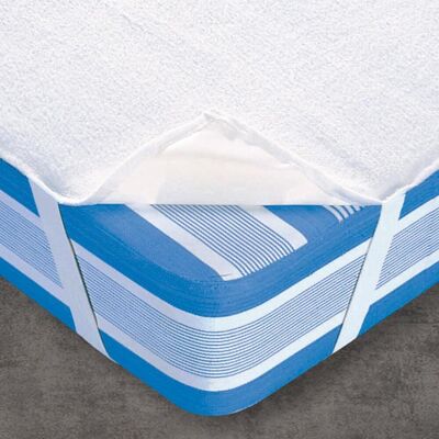 Becquet Protège-matelas standard blanc uni imperméable en molleton - PLATEAU MOLL 90 x 190 cm unisex - Publicité Becquet Protège-matelas standard blanc uni imperméable en molleton - PLATEAU MOLL 90 x 190 cm unisex - Publicité