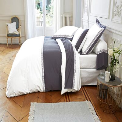 Becquet Drap plat percale de coton MATHILDE - blanc 180 x 290 cm unisex - Publicité Becquet Drap plat percale de coton MATHILDE - blanc 180 x 290 cm unisex - Publicité