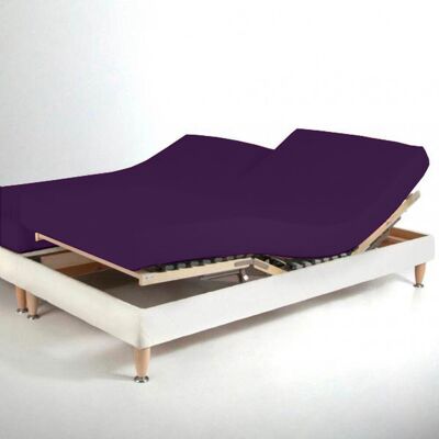 3S. x Tertio Drap-housse sommier articulé coton - Violet 2 x 80 x 200 cm unisex - Publicité 3S. x Tertio Drap-housse sommier articulé coton - Violet 2 x 80 x 200 cm unisex - Publicité