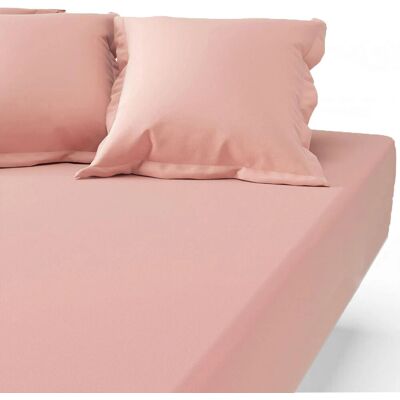 3S. x Tertio Drap-housse grand bonnet XL percale de coton - Rose - Blossom 180 x 200 cm unisex - Publicité 3S. x Tertio Drap-housse grand bonnet XL percale de coton - Rose - Blossom 180 x 200 cm unisex - Publicité