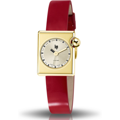 Lip Montre femme RONDA 671186 avec bracelet en cuir rouge female - Publicité Lip Montre femme RONDA 671186 avec bracelet en cuir rouge female - Publicité