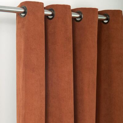 Becquet Rideau occultant velours côtelé 140x260 ALBERTA - caramel 140 x 260 cm unisex - Publicité Becquet Rideau occultant velours côtelé 140x260 ALBERTA - caramel 140 x 260 cm unisex - Publicité