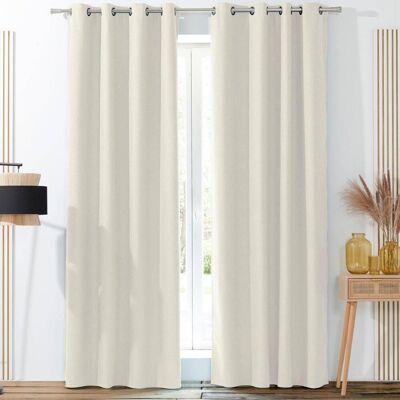 Becquet Rideau occultant phonique BOREAL - naturel 140 x 260 cm unisex - Publicité Becquet Rideau occultant phonique BOREAL - naturel 140 x 260 cm unisex - Publicité