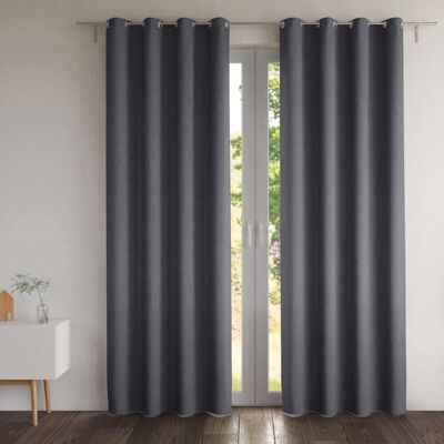 Becquet Rideau et métrage occultants thermiques NATTE CHAMBRAI-gris anthracite 260 cm unisex - Publicité Becquet Rideau et métrage occultants thermiques NATTE CHAMBRAI-gris anthracite 260 cm unisex - Publicité
