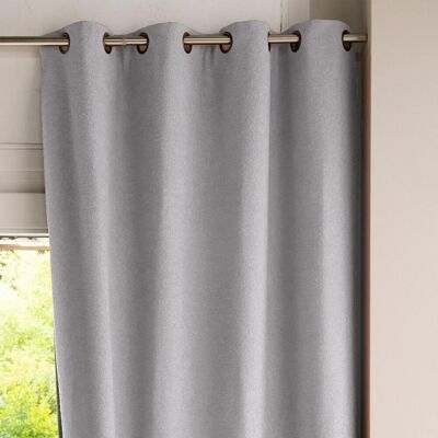 Becquet Rideau occultant L140xH180 gris perle 140 x 180 cm unisex - Publicité Becquet Rideau occultant L140xH180 gris perle 140 x 180 cm unisex - Publicité