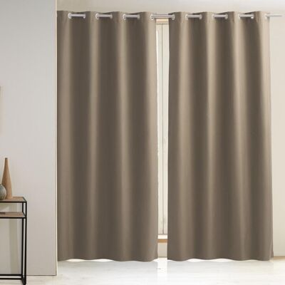 Becquet Rideau occultant Satiné Beige SATINOU 260 cm unisex - Publicité Becquet Rideau occultant Satiné Beige SATINOU 260 cm unisex - Publicité