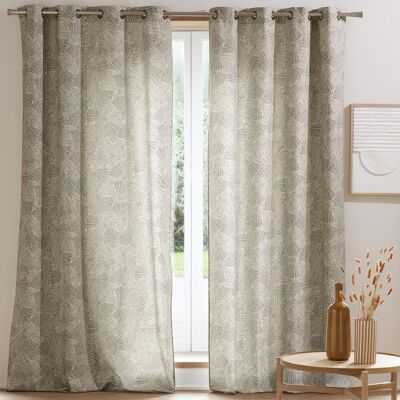 Becquet Rideau KYOTO L135xH180 gris 135 x 260 cm unisex - Publicité Becquet Rideau KYOTO L135xH180 gris 135 x 260 cm unisex - Publicité