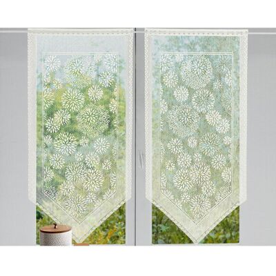 Becquet Voilages droits dentelle à fleurs - écru 60 x 160 cm unisex - Publicité Becquet Voilages droits dentelle à fleurs - écru 60 x 160 cm unisex - Publicité