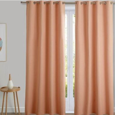 Rideau à oeillets occultant thermique natté Becquet - Rose 135 x 260 cm unisex - Publicité Rideau à oeillets occultant thermique natté Becquet - Rose 135 x 260 cm unisex - Publicité