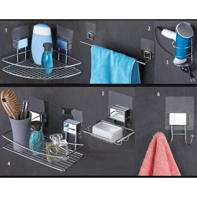 Crochet double chromé Bestlock Magic - Accessoire salle de bain - Publicité Crochet double chromé Bestlock Magic - Accessoire salle de bain - Publicité