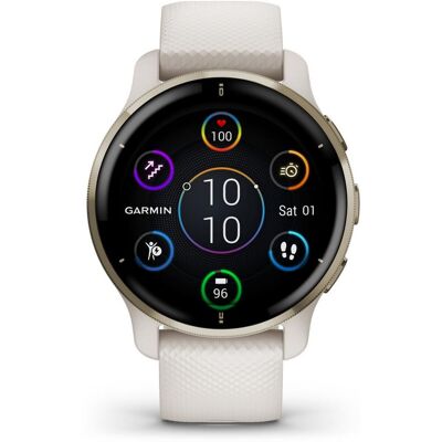 Montres connectées mixtes Garmin VENU2 PLUS 010-02496-12 - Bracelet Silicone Blanc unisex - Publicité Montres connectées mixtes Garmin VENU2 PLUS 010-02496-12 - Bracelet Silicone Blanc unisex - Publicité