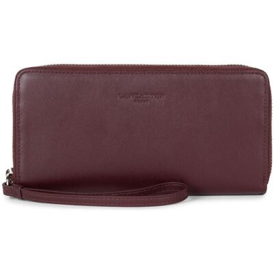 Lancaster Maroquinerie Compagnon Zippé bordeaux en cuir female - Publicité Lancaster Maroquinerie Compagnon Zippé bordeaux en cuir female - Publicité