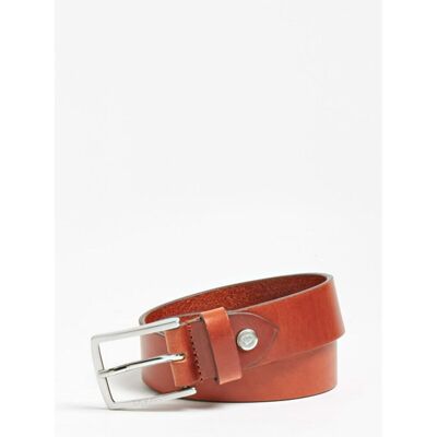 Guess Maroquinerie Ceinture Homme en cuir marron cognac M male - Publicité Guess Maroquinerie Ceinture Homme en cuir marron cognac M male - Publicité