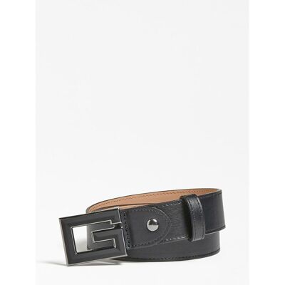 Guess Maroquinerie Ceinture noire en cuir L male - Publicité Guess Maroquinerie Ceinture noire en cuir L male - Publicité