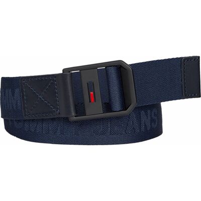Tommy Hilfiger Maroquinerie Ceinture ajustable bleue 85 cm male - Publicité Tommy Hilfiger Maroquinerie Ceinture ajustable bleue 85 cm male - Publicité