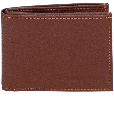 Arthur & Aston Portefeuille italien en cuir véritable cognac male - Publicité Arthur & Aston Portefeuille italien en cuir véritable cognac male - Publicité