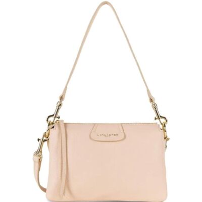 Lancaster Maroquinerie Pochette Zippée en cuir rose - Dune female - Publicité Lancaster Maroquinerie Pochette Zippée en cuir rose - Dune female - Publicité