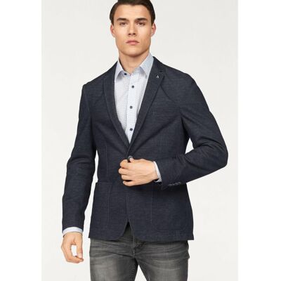 Bruno Banani Veste de costume en jersey aspect chiné homme bleu S male - Publicité Bruno Banani Veste de costume en jersey aspect chiné homme bleu S male - Publicité