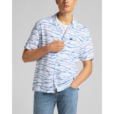 Lee Chemise blanche Resort 100% Viscose en coton S male - Publicité Lee Chemise blanche Resort 100% Viscose en coton S male - Publicité