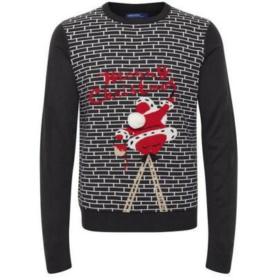 Blend Pull de Noel homme bleu marine S male - Publicité Blend Pull de Noel homme bleu marine S male - Publicité
