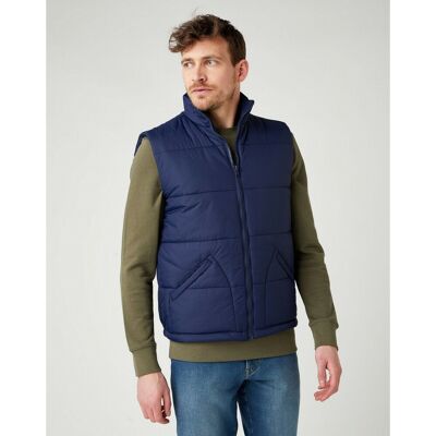 Wrangler Blouson Homme The Vest bleu marine M male - Publicité Wrangler Blouson Homme The Vest bleu marine M male - Publicité