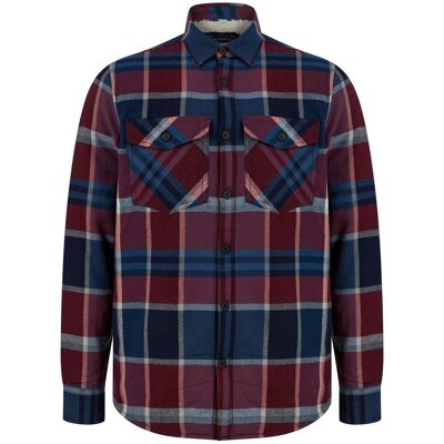 Tokyo Laundry Chemise fourrée homme rouge en coton S male - Publicité Tokyo Laundry Chemise fourrée homme rouge en coton S male - Publicité