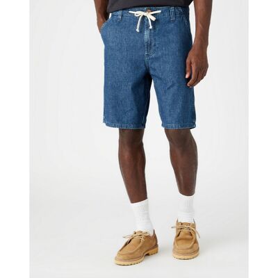 Wrangler Short bleu Homme en coton 30 male - Publicité Wrangler Short bleu Homme en coton 30 male - Publicité