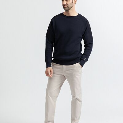 New Man Pull Bleu marine en coton bio XL male - Publicité New Man Pull Bleu marine en coton bio XL male - Publicité