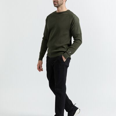 New Man Pull Vert olive en coton bio XL male - Publicité New Man Pull Vert olive en coton bio XL male - Publicité