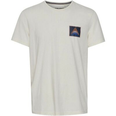 Blend Tee-shirt manches courtes en coton blanc creme L male - Publicité Blend Tee-shirt manches courtes en coton blanc creme L male - Publicité