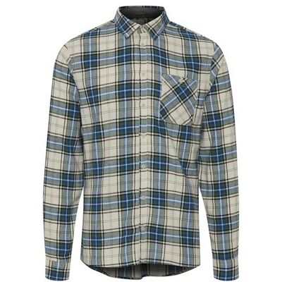 Blend Chemise Bleue en coton motif carreaux S male - Publicité Blend Chemise Bleue en coton motif carreaux S male - Publicité