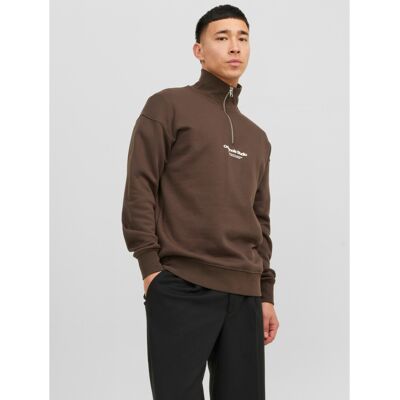 jack & jones Sweatshirt Relaxed Fit Col haut Manches longues Marron en coton XL male - Publicité jack & jones Sweatshirt Relaxed Fit Col haut Manches longues Marron en coton XL male - Publicité