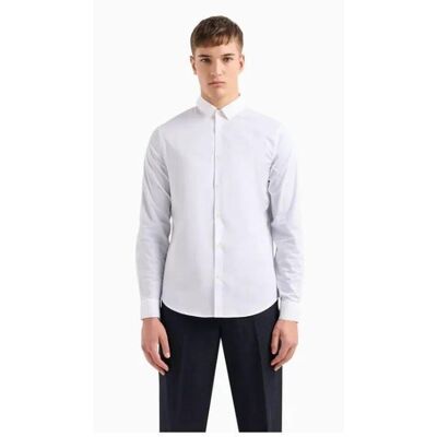 Armani Exchange Chemise en coton regular fit blanc S male - Publicité Armani Exchange Chemise en coton regular fit blanc S male - Publicité