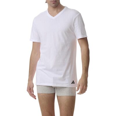 Eminence Lot de 3 tee-shirts col V homme Active Core Cotton Adidasport blanc en coton L male - Publicité Eminence Lot de 3 tee-shirts col V homme Active Core Cotton Adidasport blanc en coton L male - Publicité