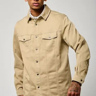 Kaporal Chemise En Jeans en coton TIZIO Xbeige XXL male - Publicité Kaporal Chemise En Jeans en coton TIZIO Xbeige XXL male - Publicité