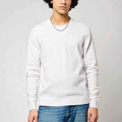 Kaporal Pull en coton MARUS White blanc S male - Publicité Kaporal Pull en coton MARUS White blanc S male - Publicité